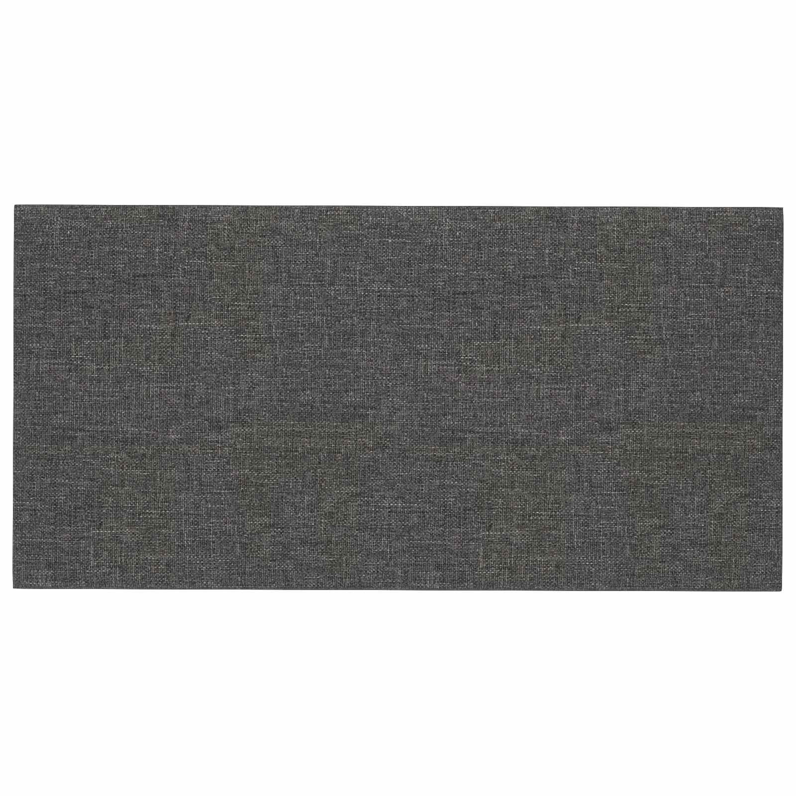Zidna uzglavlja 12 pcs Tamno siva 60 x 30 cm tkanina