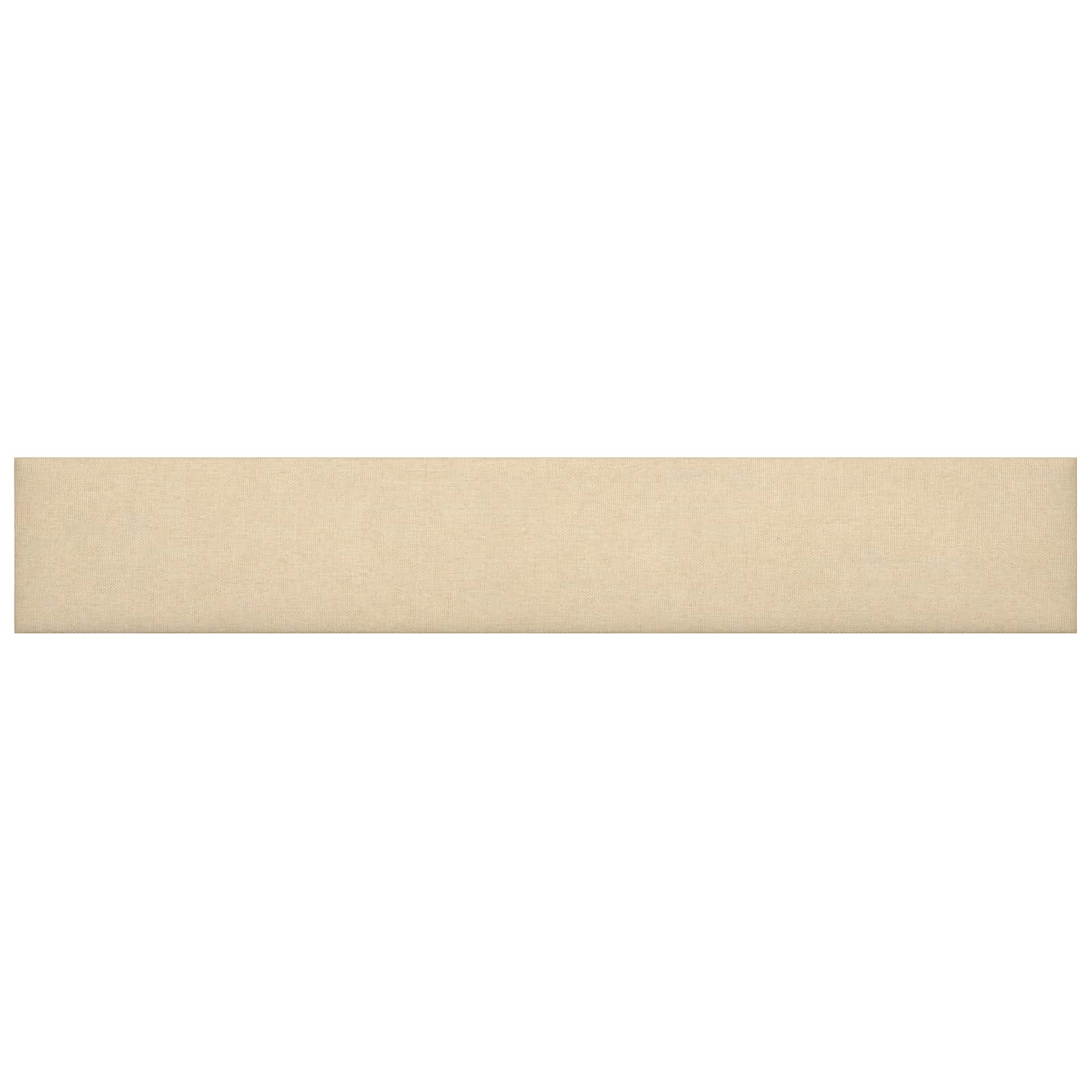 Zidna uzglavlja 12 pcs Krema 90 x 15 cm tkanina