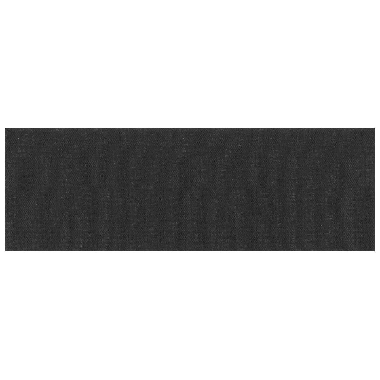 Zidna uzglavlja 12 pcs Crna 90 x 30 cm tkanina