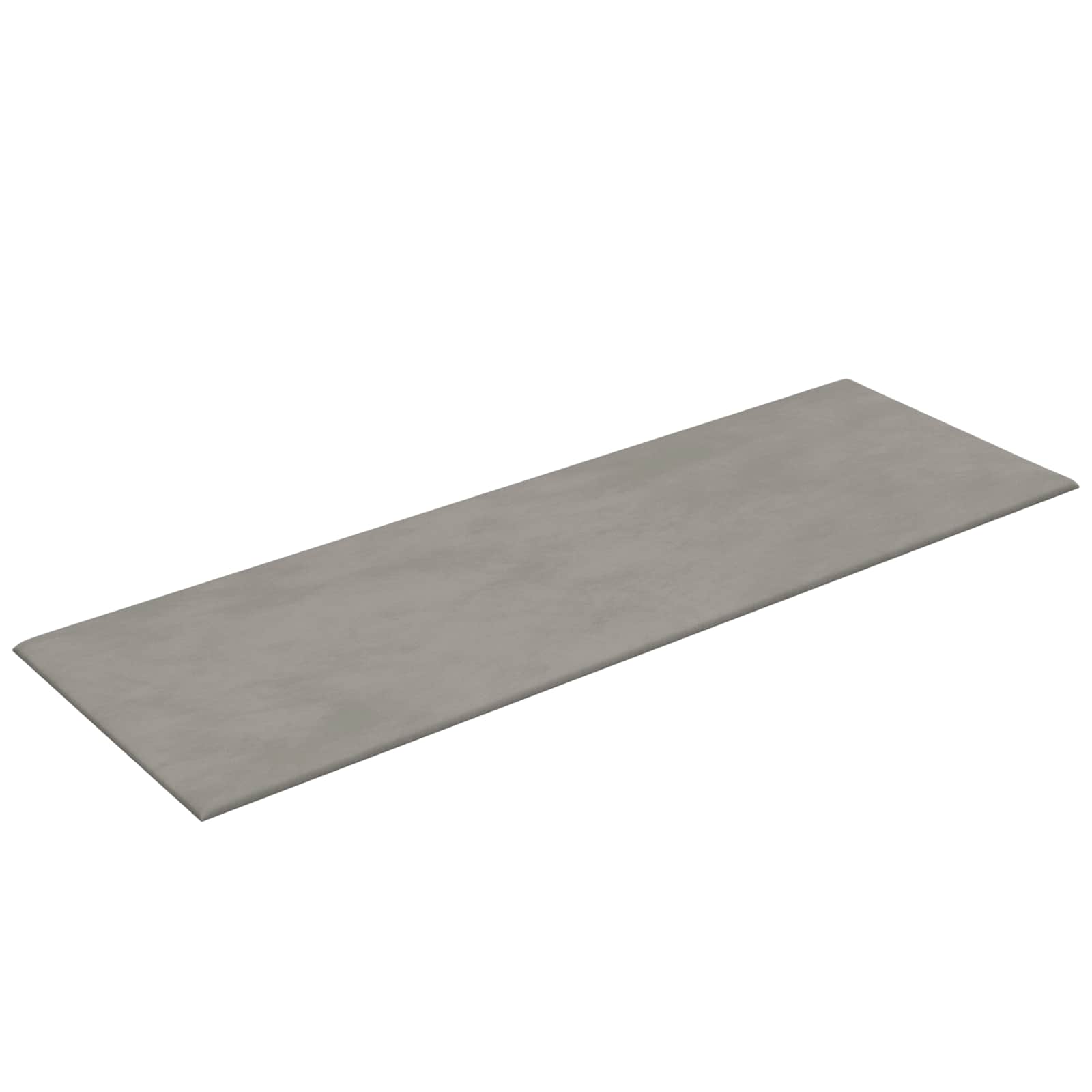 Zidna uzglavlja 12 pcs Svjetlosiva Baršun