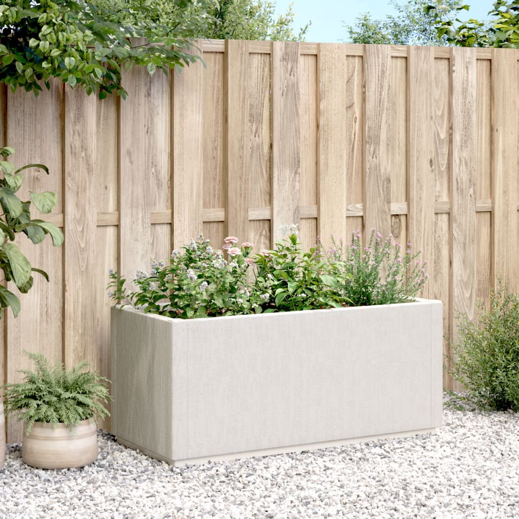 Vrtna sadilica bijela 80x36x35 cm PP