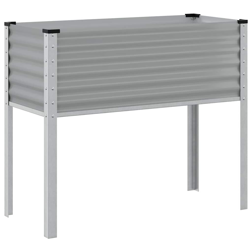 Vrtna sadilica siva 100x45x90 cm čelična