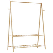 Stalak za odjeću s policama 132x45,5x150,5 cm od bambusa