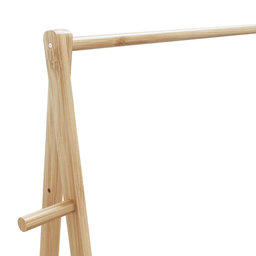 Stalak za odjeću s policama 132x45,5x150,5 cm od bambusa