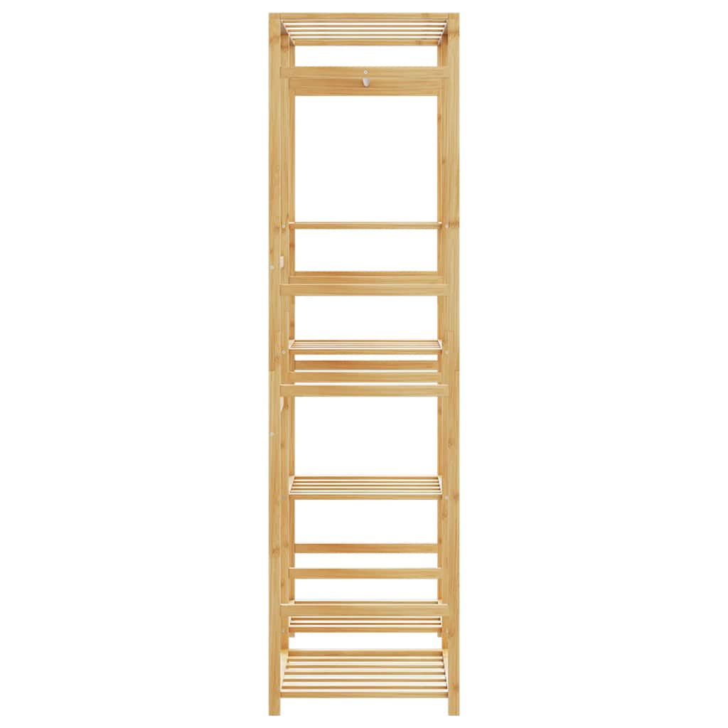 Stalak za odjeću s policama 100x50x184,5 cm bambus