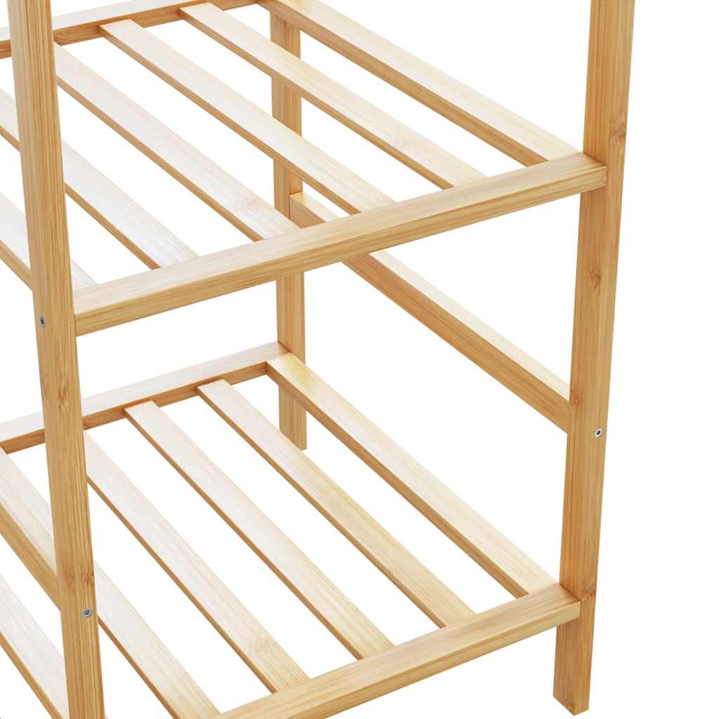 Stalak za odjeću s policama 100x50x184,5 cm bambus