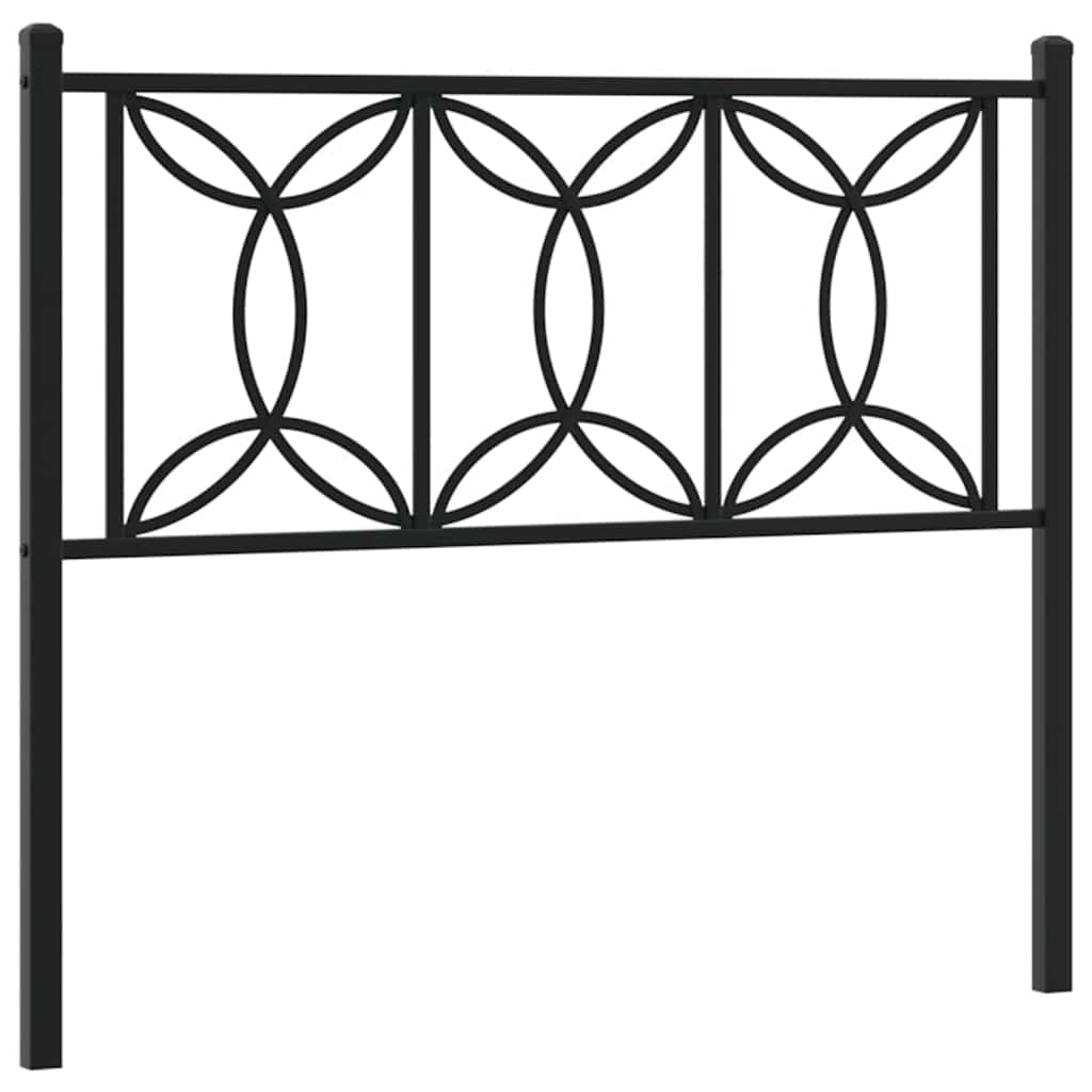 Metalno zamjensko uzglavlje crno 107 cm