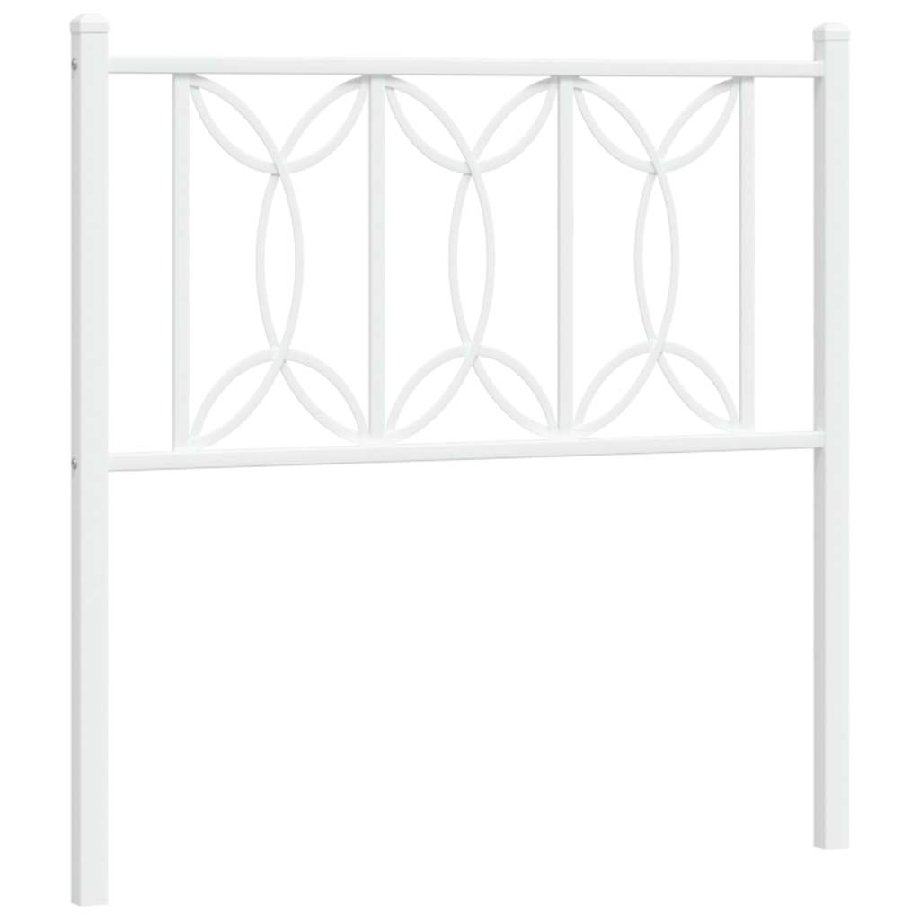 Metalno zamjensko uzglavlje bijelo 75 cm