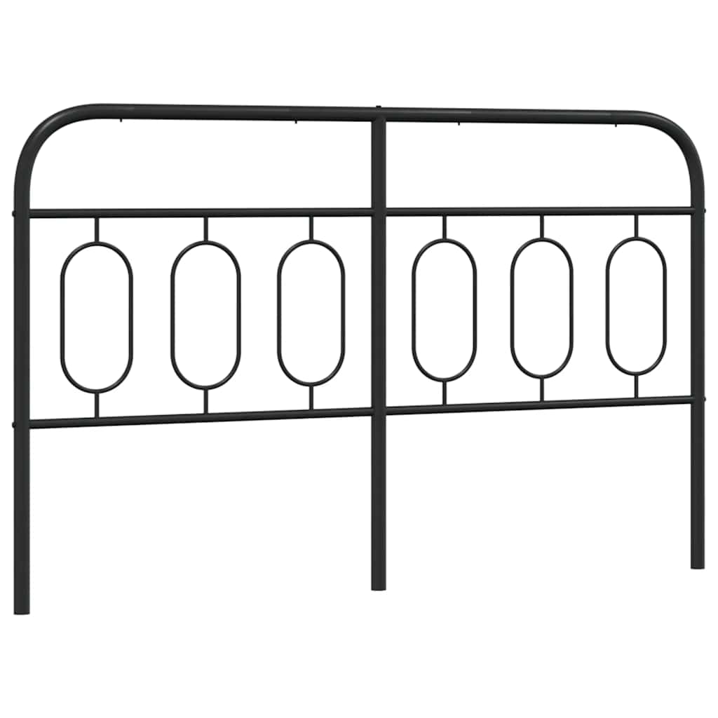 Metalno zamjensko uzglavlje crno 137 cm