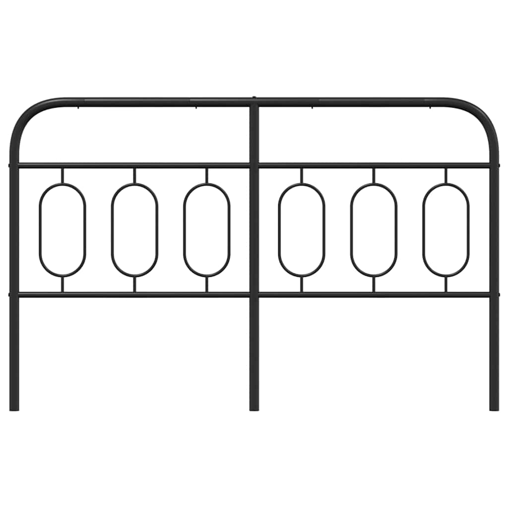 Metalno zamjensko uzglavlje crno 137 cm