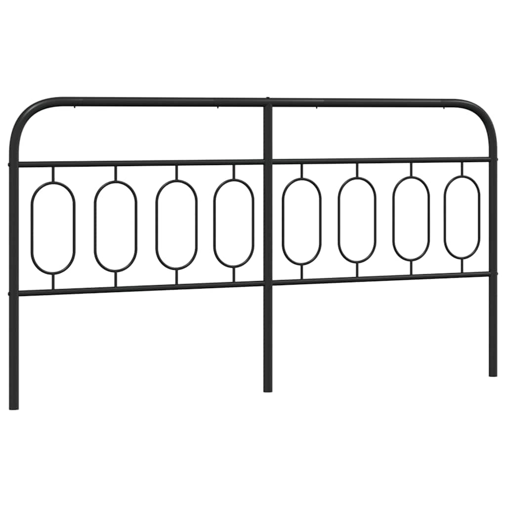 Metalno zamjensko uzglavlje crno 193 cm