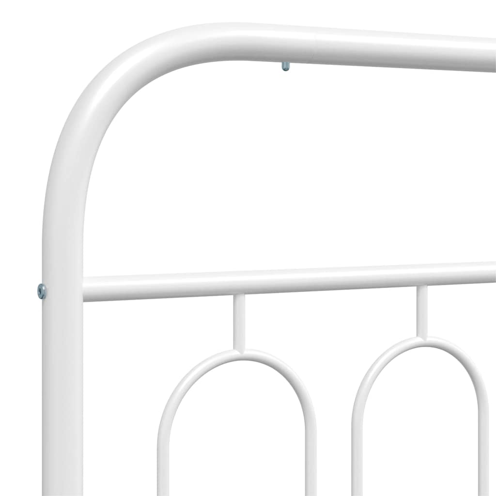 Metalno zamjensko uzglavlje bijelo 137 cm