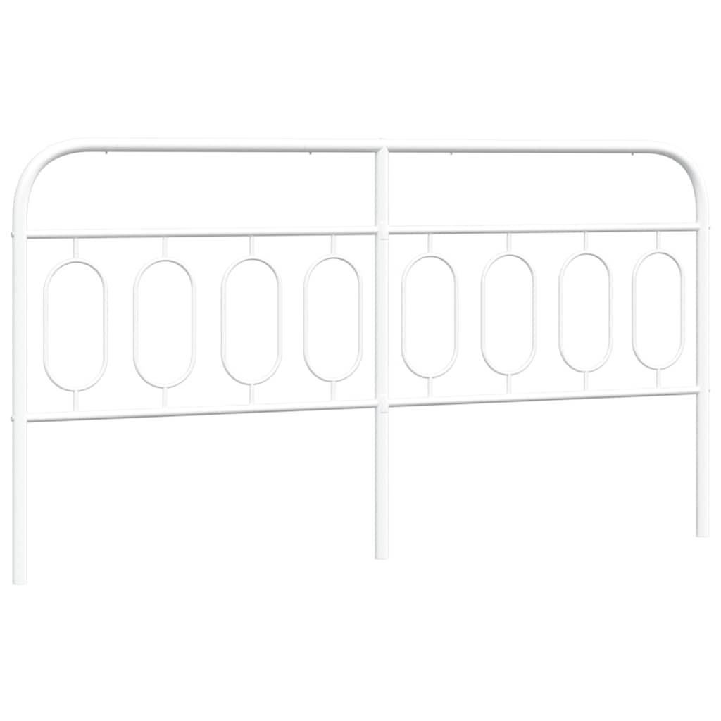 Metalno zamjensko uzglavlje bijelo 193 cm