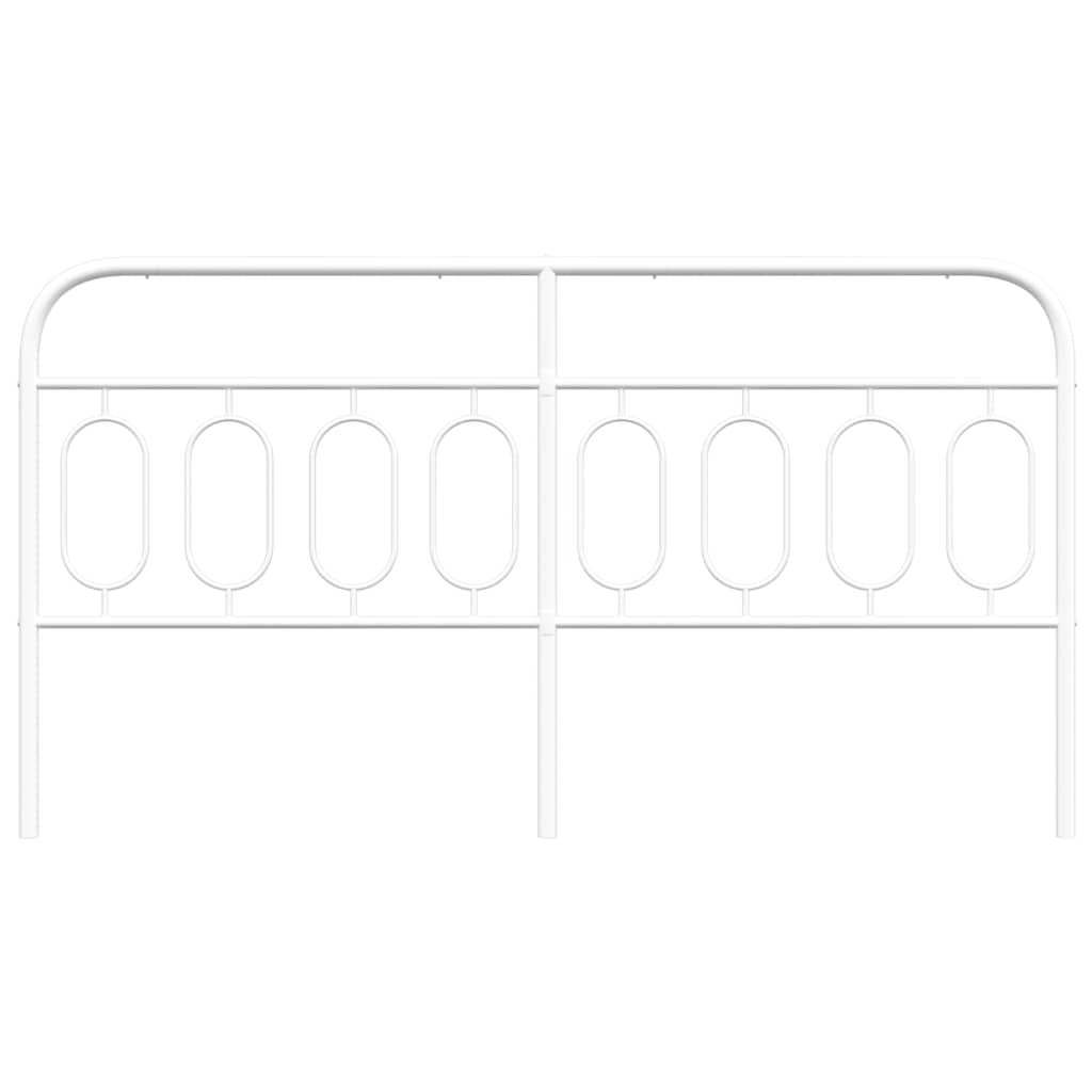 Metalno zamjensko uzglavlje bijelo 193 cm