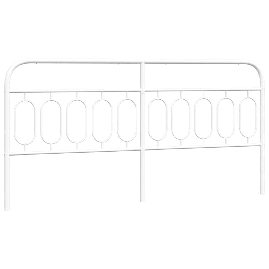 Metalno zamjensko uzglavlje bijelo 200 cm