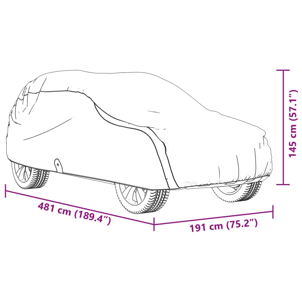 Automobilska navlaka za cijeli SUV siva L od netkane tkanine