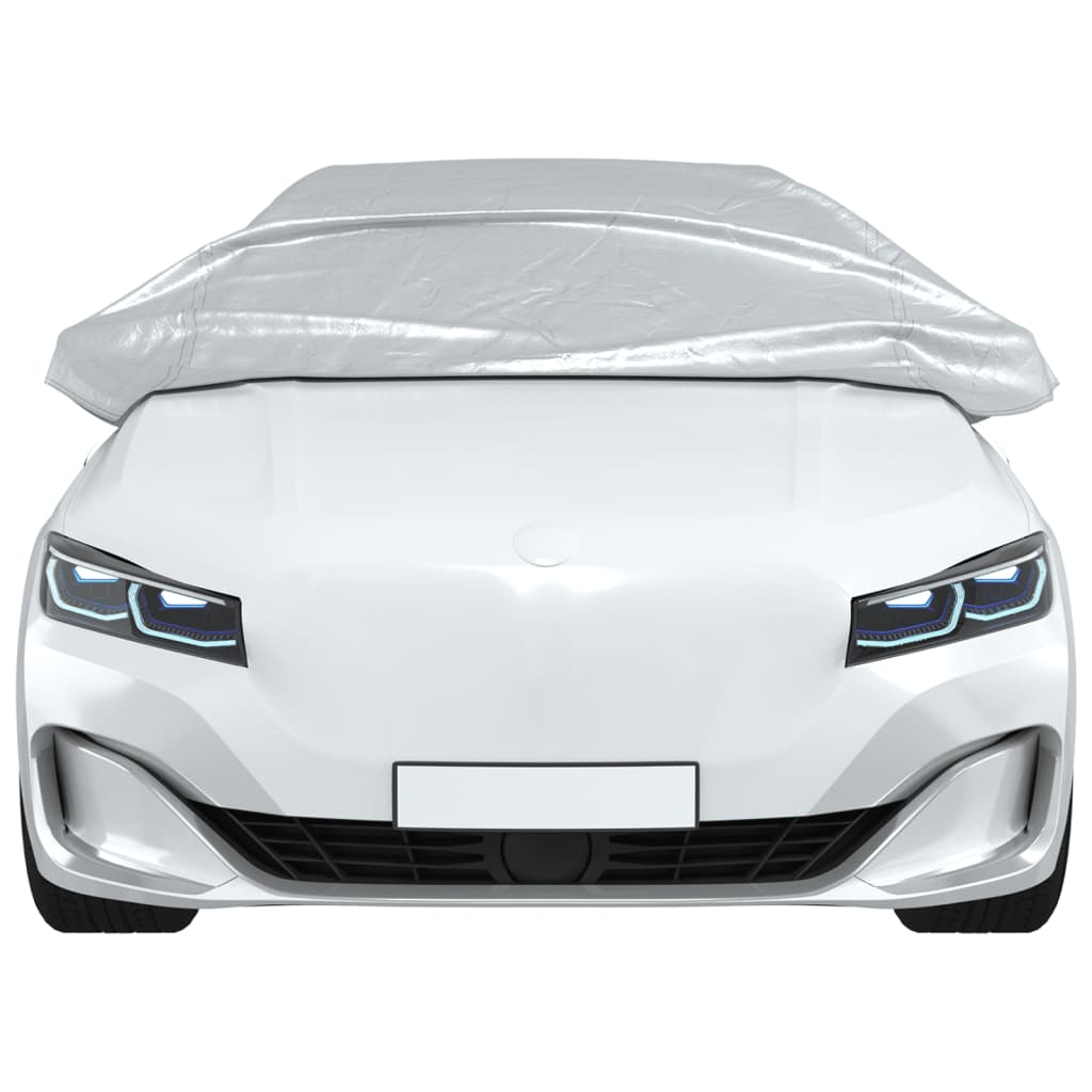 Navlaka za pola automobila s kukama srebrna M PEVA