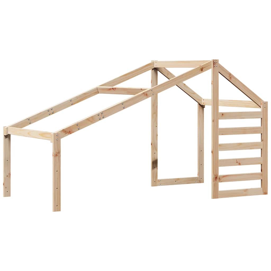 Krov za dječji krevet 198 x 87 x 113 cm od masivne borovine
