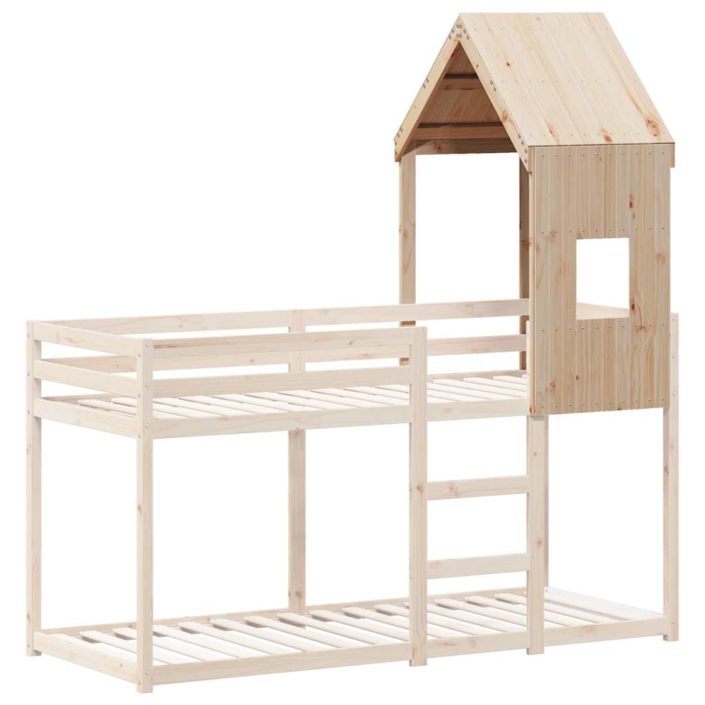 Krov za dječji krevet 60 x 89 x 134,5 cm od masivne borovine