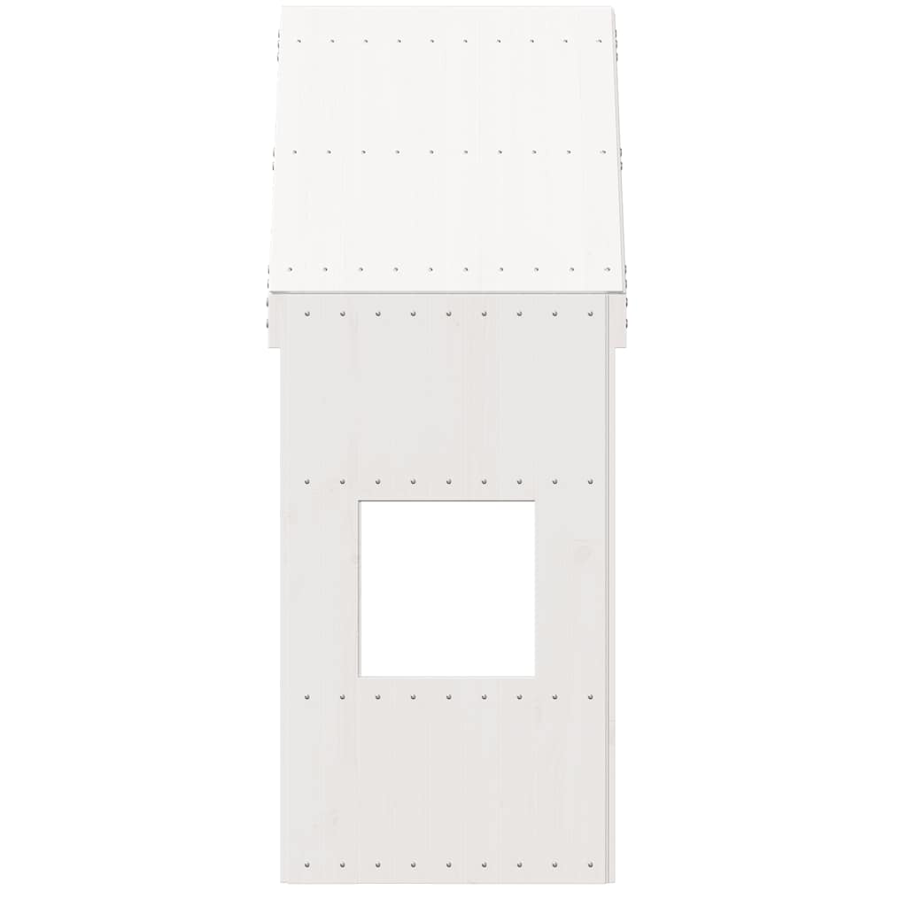 Krov za dječji krevet bijeli 55x99x139,5 cm masivna borovina
