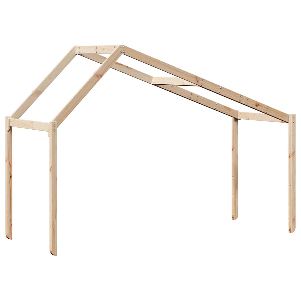 Krov za dječji krevet 213 x 85,5 x 144,5 cm od masivne borovine