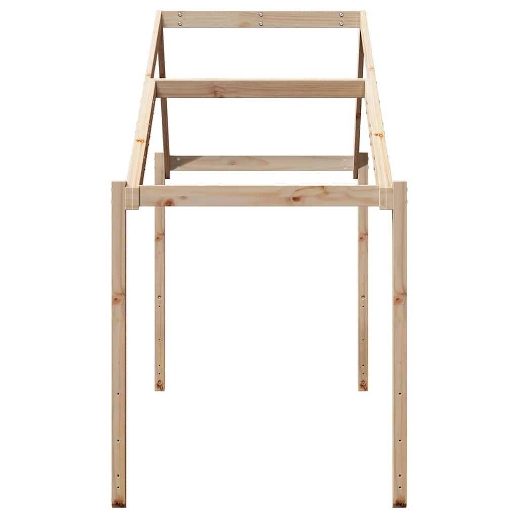 Krov za dječji krevet 203 x 95,5 x 142 cm od masivne borovine