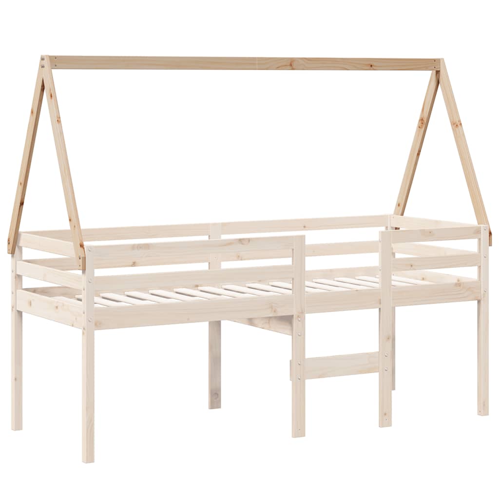 Krov za dječji krevet 199 x 80,5 x 88 cm od masivne borovine
