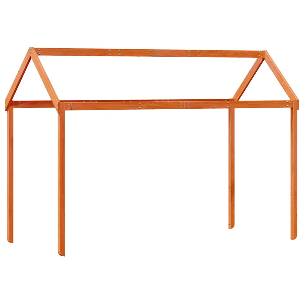 Krov za dječji krevet voštano smeđi 217x95,5x159 cm od borovine