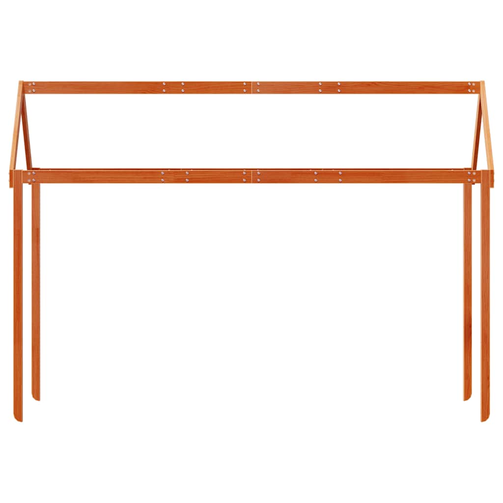 Krov za dječji krevet voštano smeđi 207x80,5x151,5 cm borovina