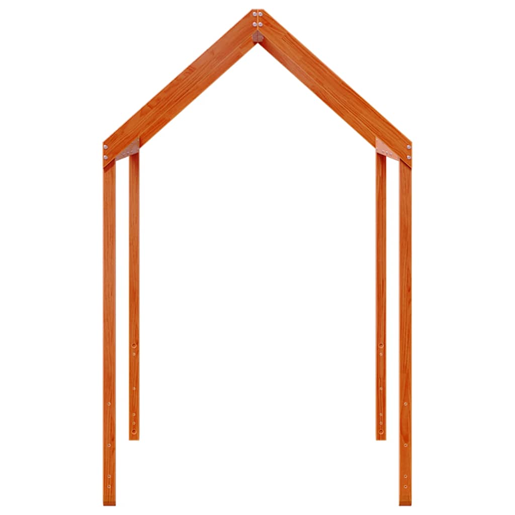 Krov za dječji krevet voštano smeđi 207x80,5x151,5 cm borovina