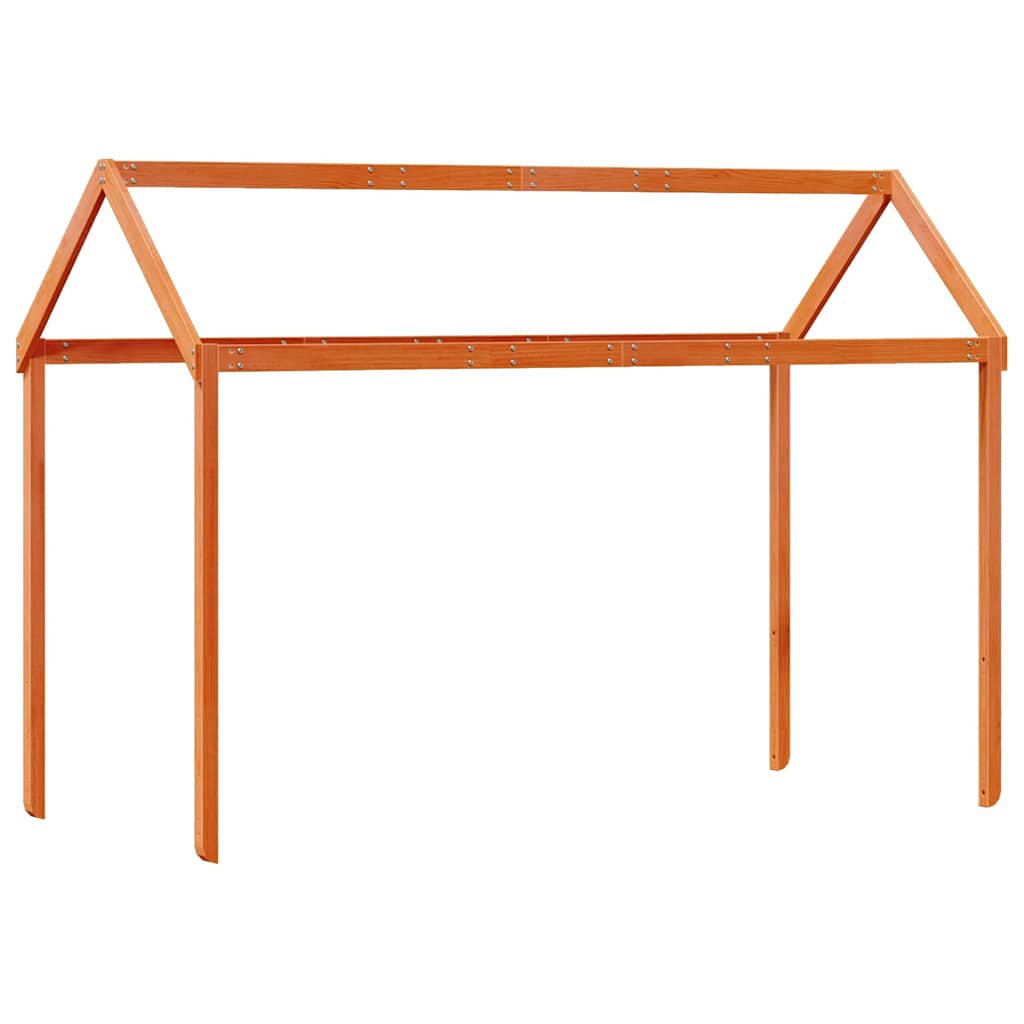 Krov za dječji krevet voštano smeđi 207x80,5x151,5 cm borovina