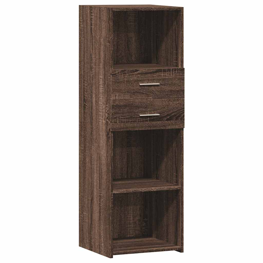 Visoka komoda boja hrasta 40 x 42,5 x 124 cm konstruirano drvo