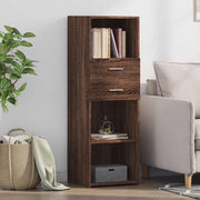 Visoka komoda boja hrasta 40 x 42,5 x 124 cm konstruirano drvo