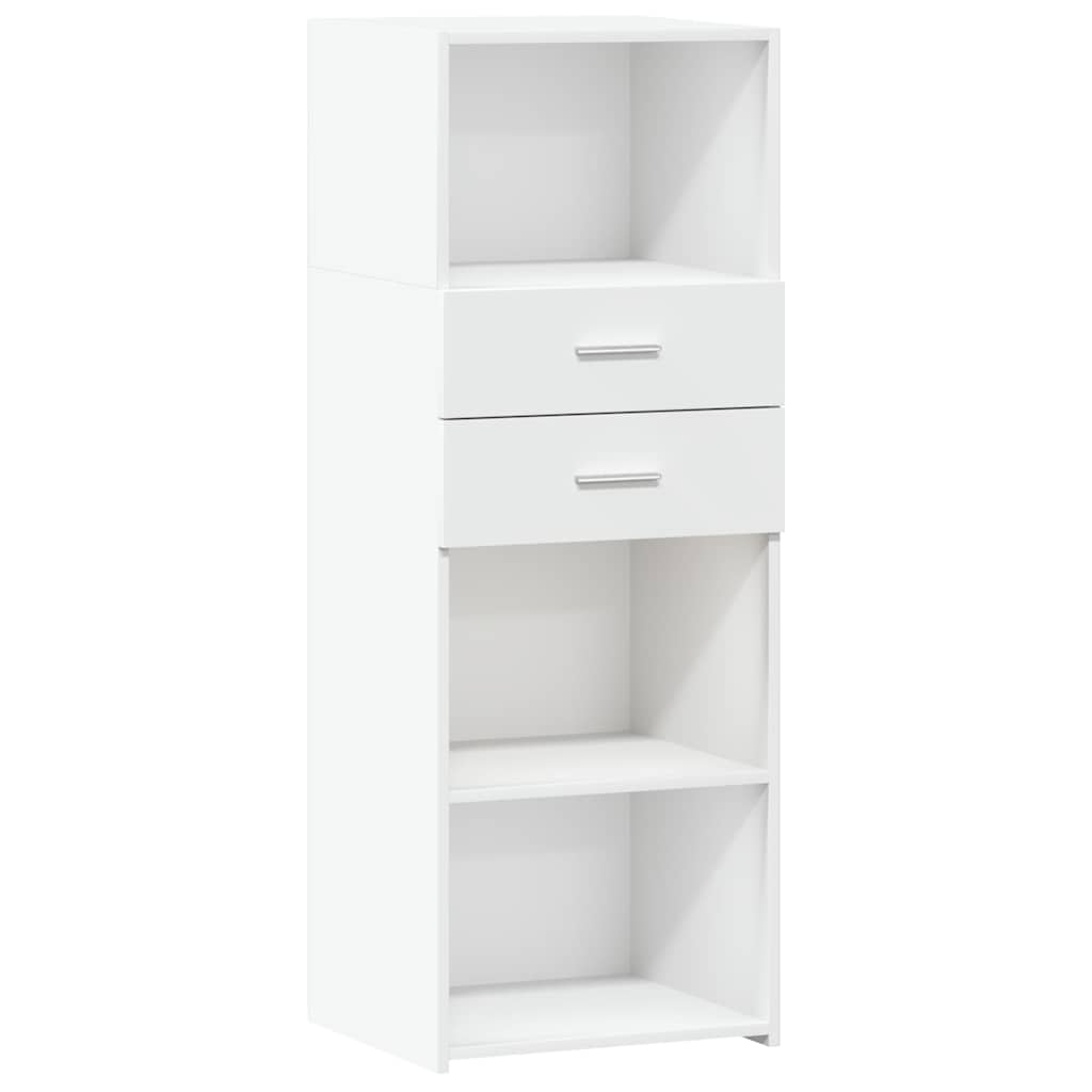 Visoka komoda bijela 45 x 42,5 x 124 cm od konstruiranog drva