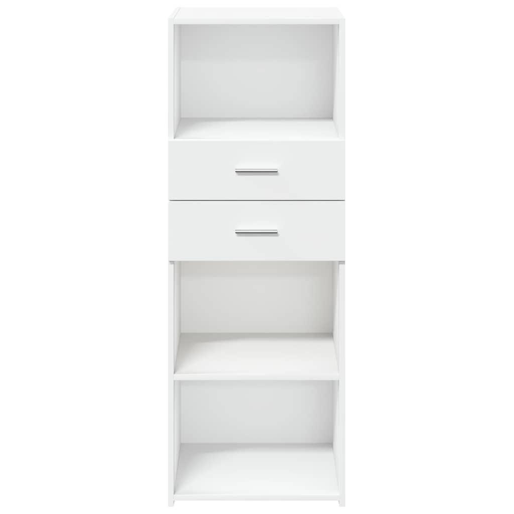 Visoka komoda bijela 45 x 42,5 x 124 cm od konstruiranog drva