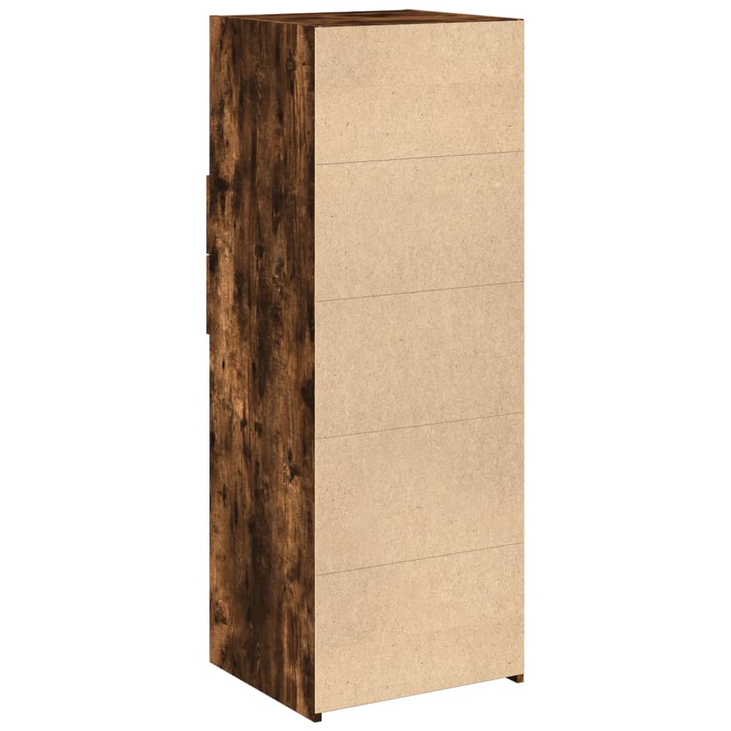 Visoka komoda boja hrasta 45 x 42,5 x 124 cm konstruirano drvo