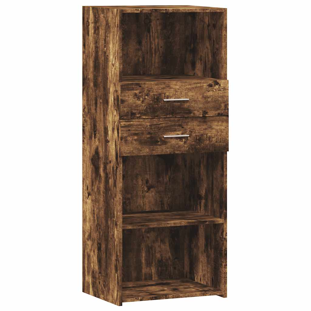 Visoka komoda boja hrasta 50 x 42,5 x 124 cm konstruirano drvo