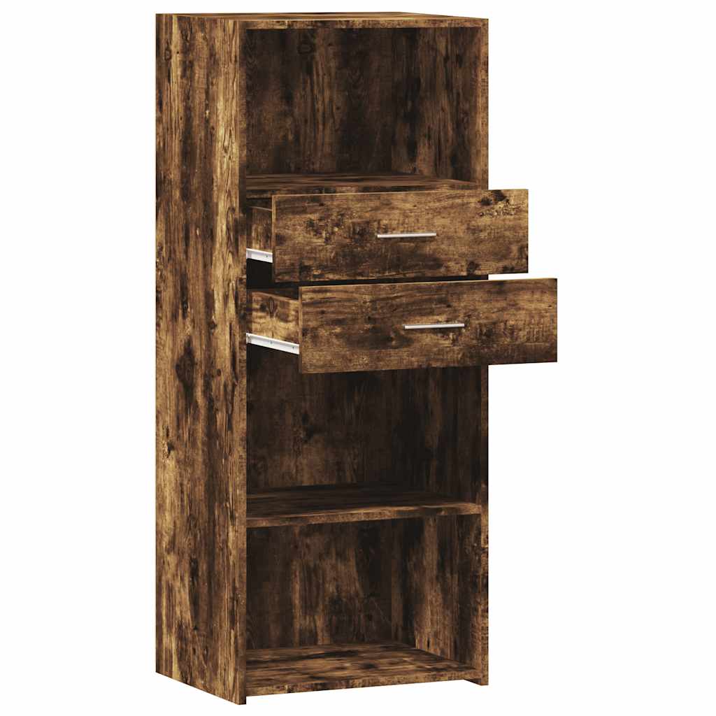 Visoka komoda boja hrasta 50 x 42,5 x 124 cm konstruirano drvo