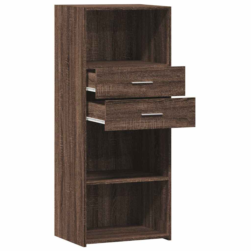 Visoka komoda boja hrasta 50 x 42,5 x 124 cm konstruirano drvo