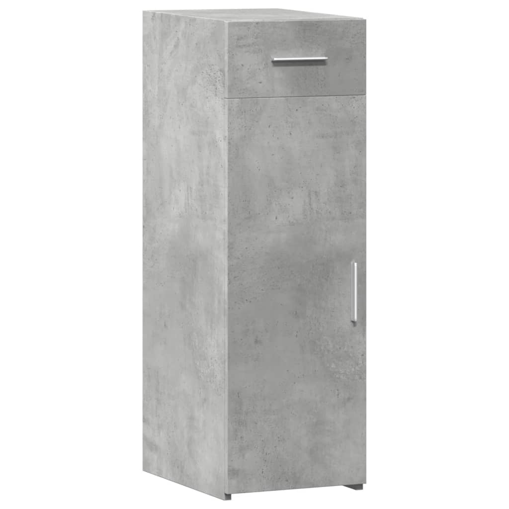 Komoda siva boja betona 30x42,5x93 cm od konstruiranog drva