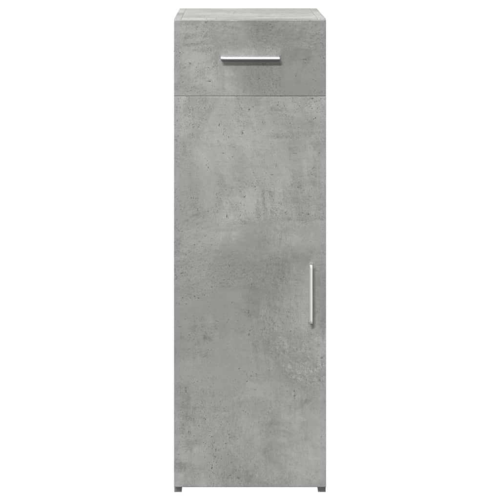 Komoda siva boja betona 30x42,5x93 cm od konstruiranog drva