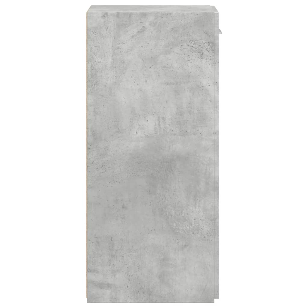 Komoda siva boja betona 30x42,5x93 cm od konstruiranog drva