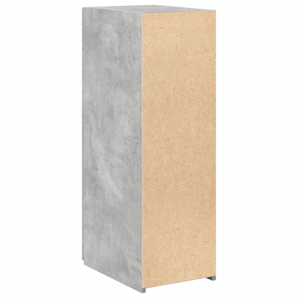 Komoda siva boja betona 30x42,5x93 cm od konstruiranog drva