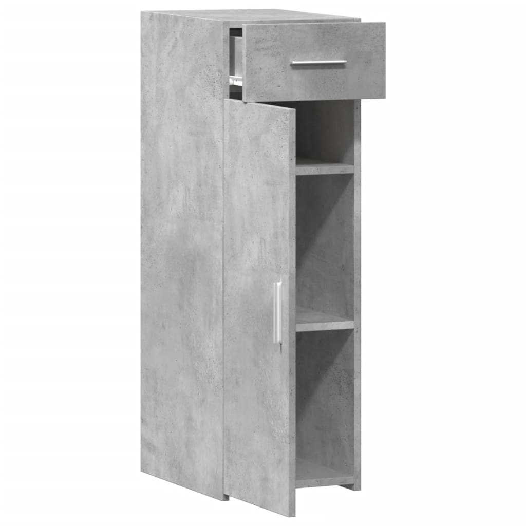 Komoda siva boja betona 30x42,5x93 cm od konstruiranog drva
