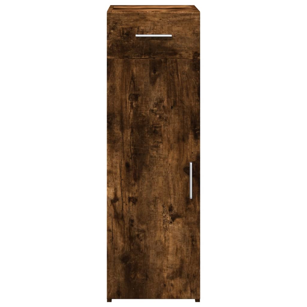 Komoda boja dimljenog hrasta 30x42,5x93 cm konstruirano drvo