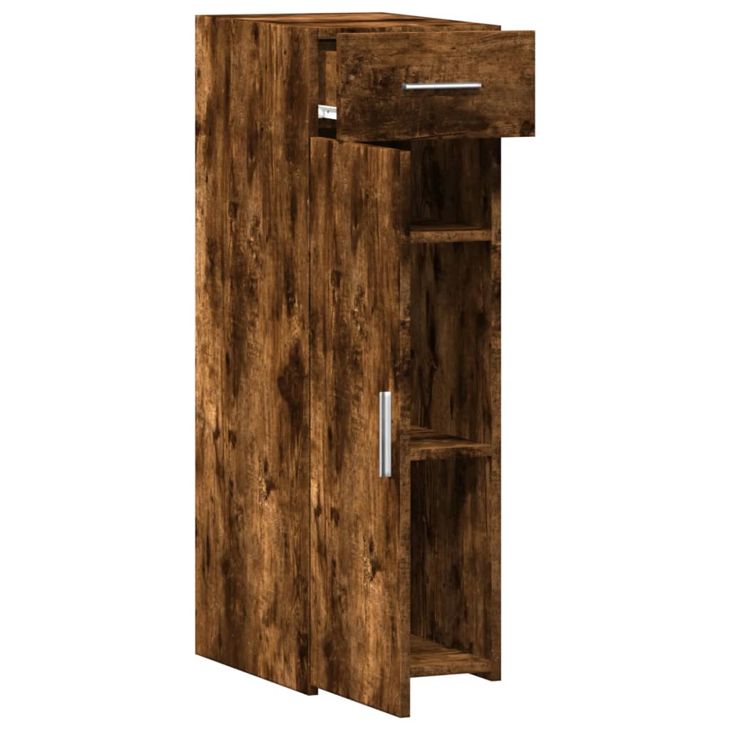 Komoda boja dimljenog hrasta 30x42,5x93 cm konstruirano drvo