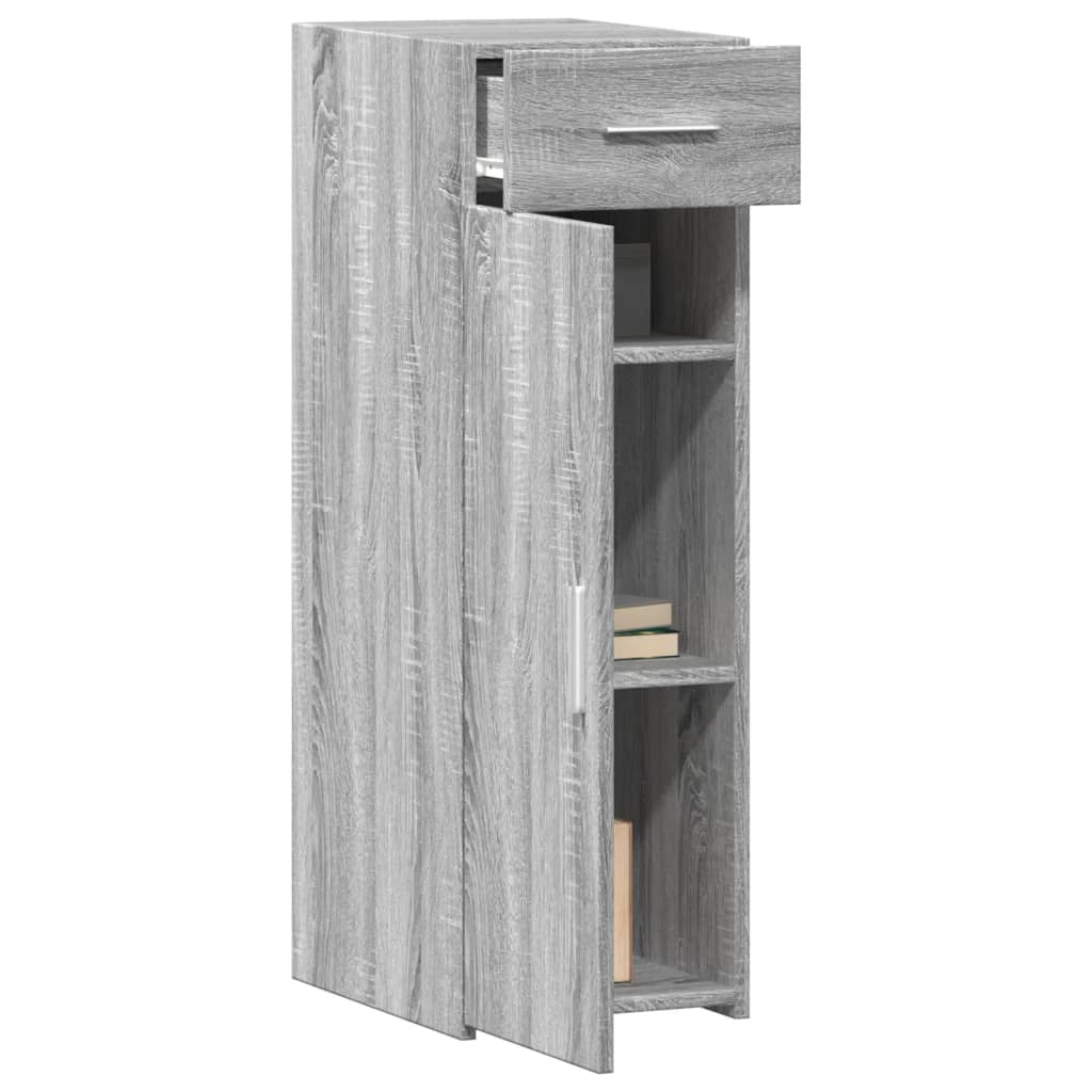 Komoda boja sivog hrasta sonome 30x42,5x93 cm konstruirano drvo