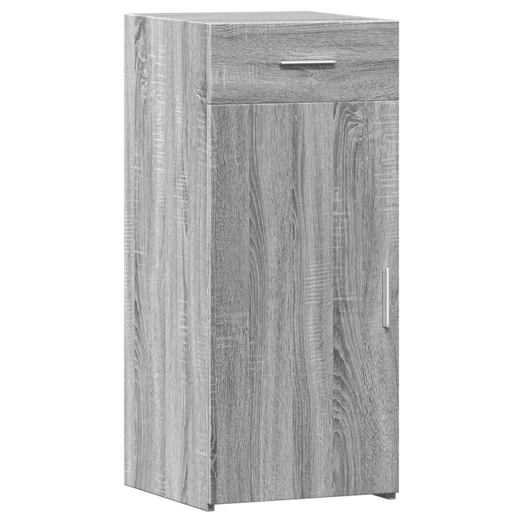 Komoda siva boja hrasta 40 x 42,5 x 93 cm od konstruiranog drva
