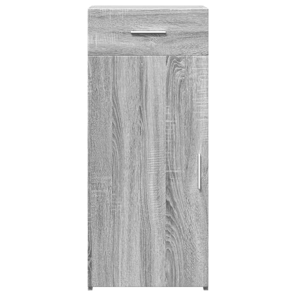 Komoda siva boja hrasta 40 x 42,5 x 93 cm od konstruiranog drva