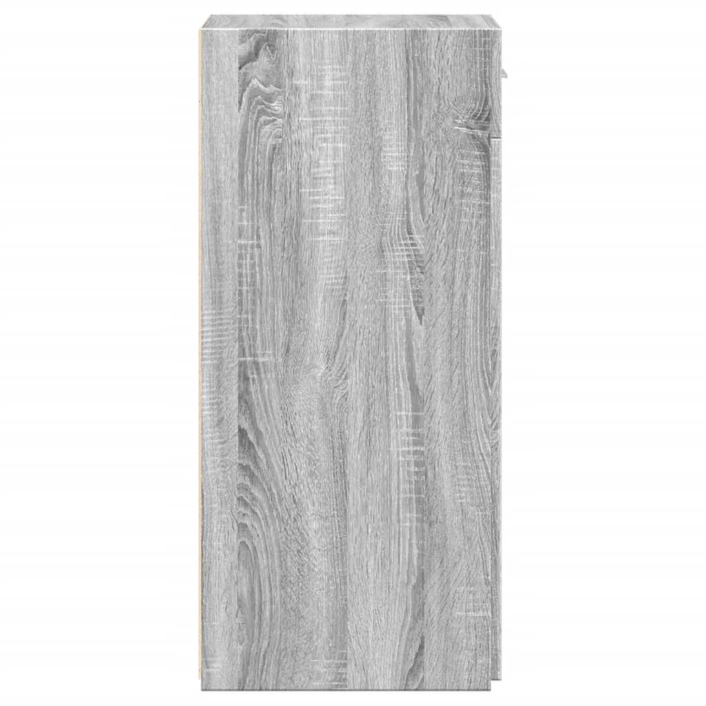 Komoda siva boja hrasta 40 x 42,5 x 93 cm od konstruiranog drva